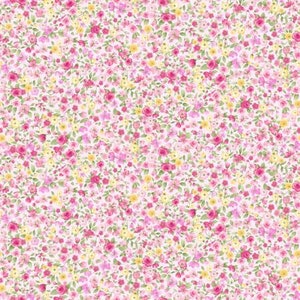 Fabric COTTAGE CHARM - New!! *PINK Tiny Antique Floral* CD2257-Pink  by Timeless Treasures Premium Cotton