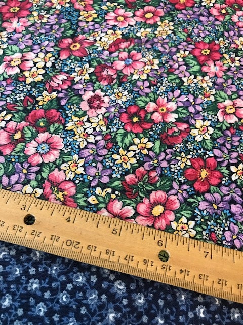 Fabric by the YARD Gorgeous Flower Fields L NEW - Etsy