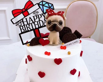 pug birthday cake ideas