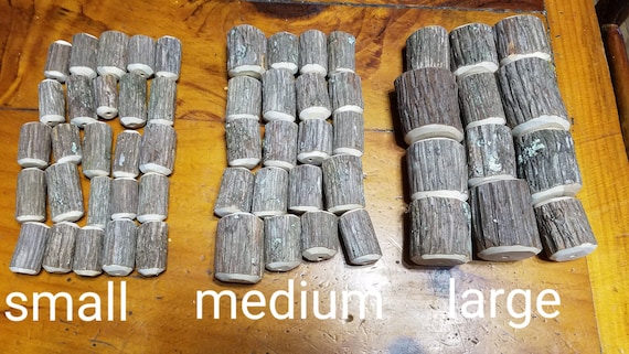 Handmade Beads, NC Mountain Laurel Beads, Wood Macrame Beads, Natural Wood Bead, Primitive Branch Decor, Twig Garland Beads, Minimalist Bead