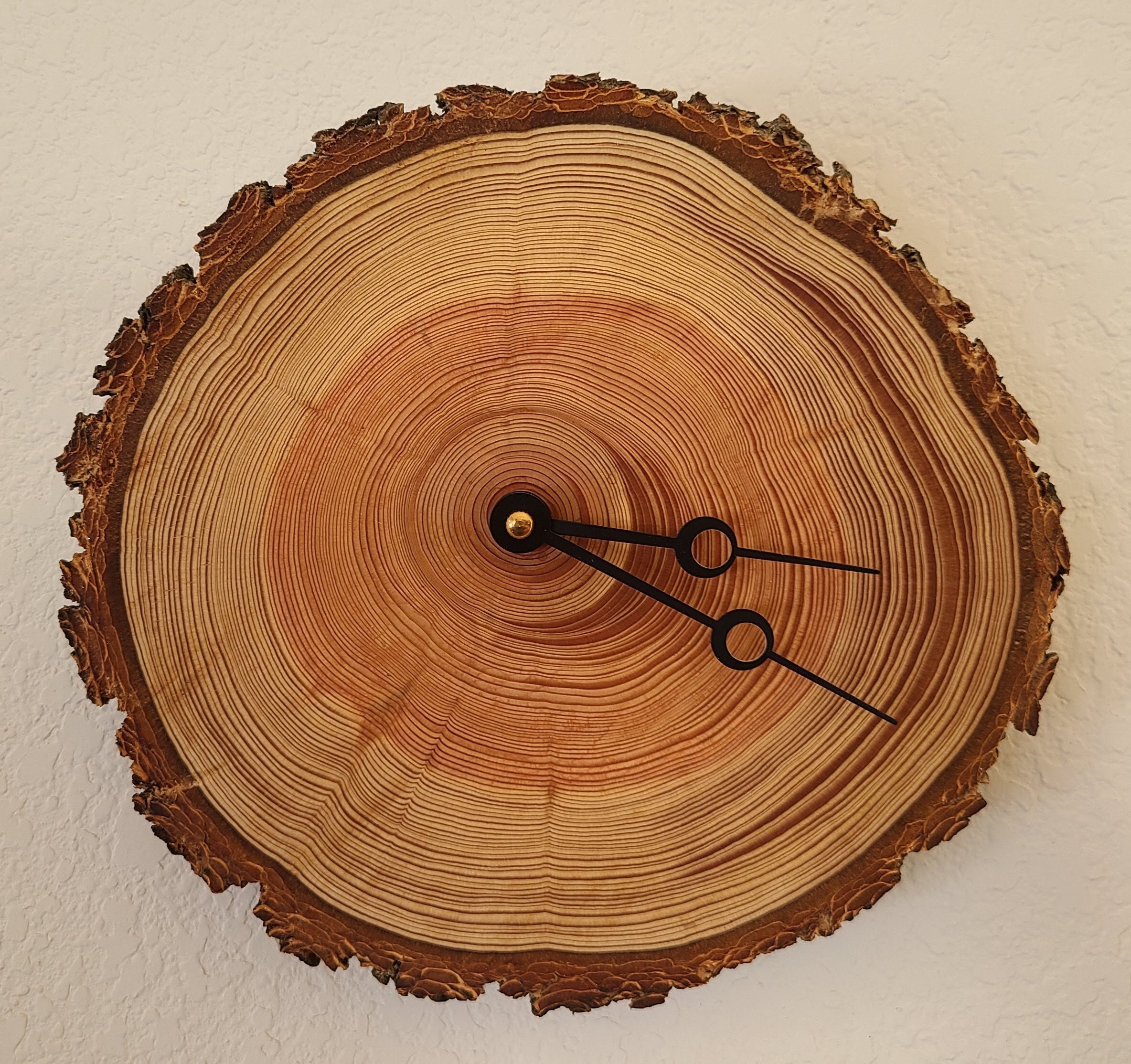 8 wood slice clock Etsy