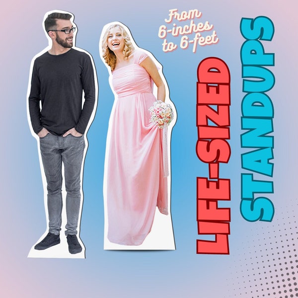 Personalized Life Size Cutout: Custom Photo Foam Board Party Decoration