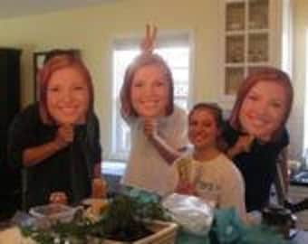 Big Heads Cutouts 12x18 inch | Big Head on a stick | Face Cutout for parties and events | Birthday Gifts For Her