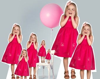 Figura de pie personalizada de 90 cm: decoración para fiestas a tamaño real