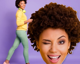 Recorte de cabeza grande personalizado: decoración personalizada