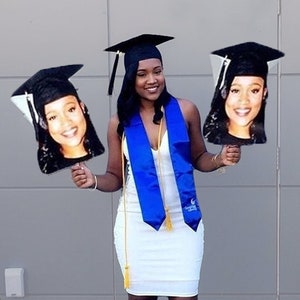 2024 Graduation Big Head Cutouts | For Grads of High School, College, Law-School, Med-School, Pre-School, Elementary, Middle School