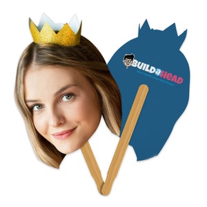 Big Head on a Stick Cutout - Custom Face on a Stick for Sports Event - Bridal Face Cutout Party Decor - Foam Board Fat Head Cutout