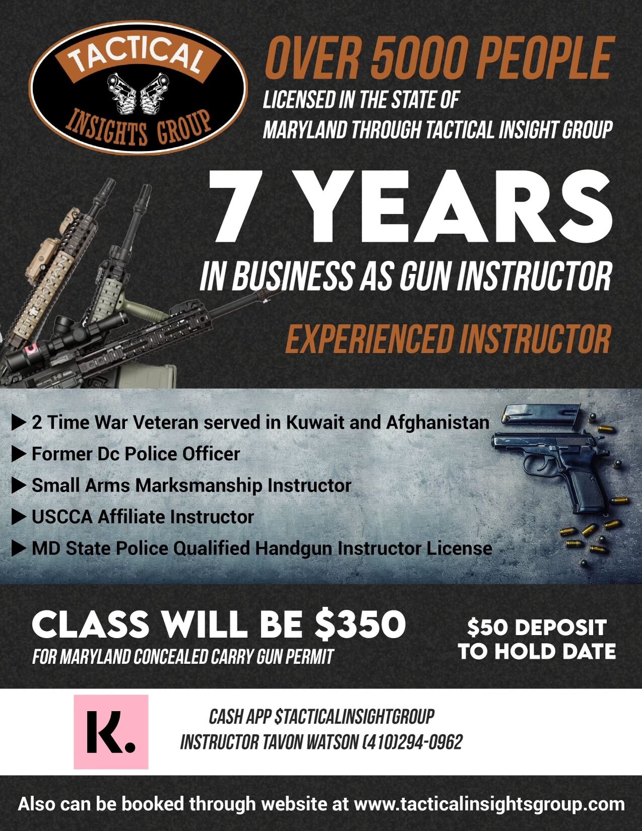 MD Wear & Carry Course / Concealed Carry Permit Etsy