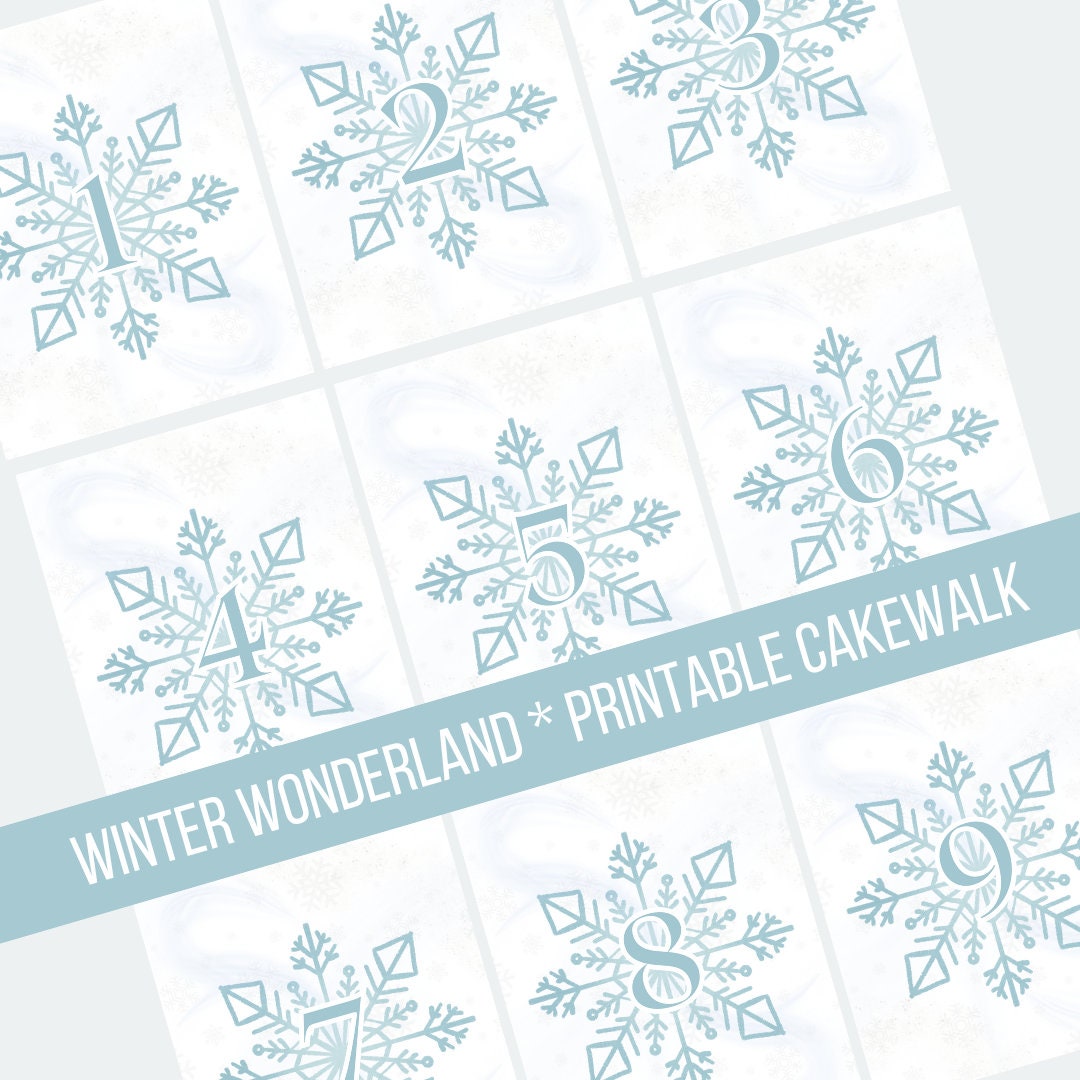 winter-wonderland-printable-cakewalk-snowflake-cakewalk-frozen-party-game-christmas-cake-walk-etsy