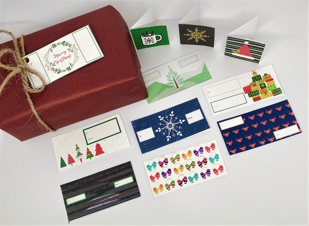 Printable Christmas Gift Tags Set - Etsy
