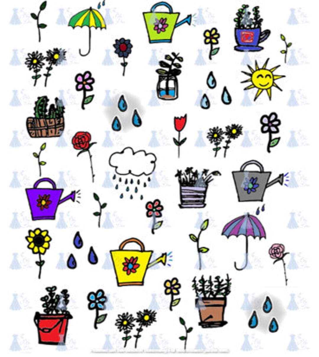 Spring Sticky Picture Printable Stickers Adorable Spring Bundle - Etsy
