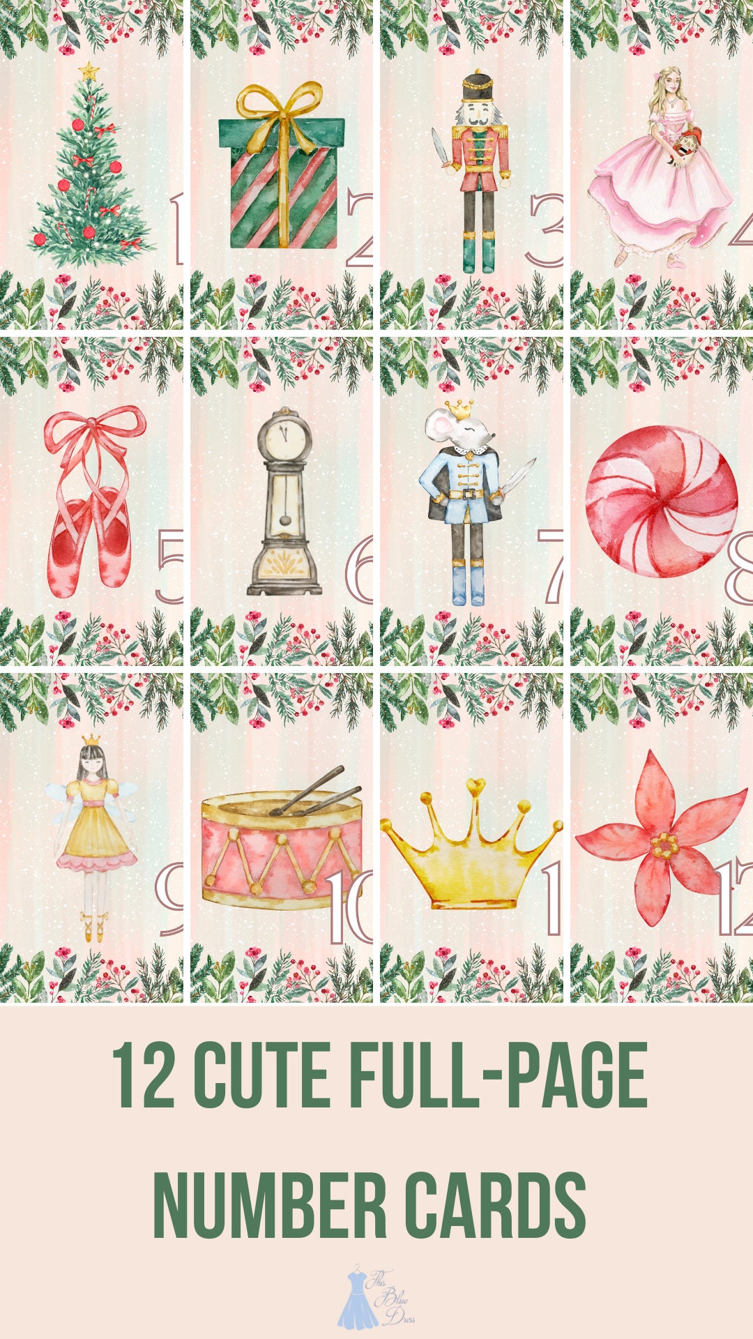 Nutcracker Themed Printable Cakewalk Christmas Cake Walk for - Etsy