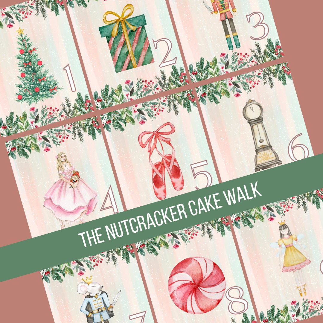 Nutcracker Themed Printable Cakewalk Christmas Cake Walk for - Etsy
