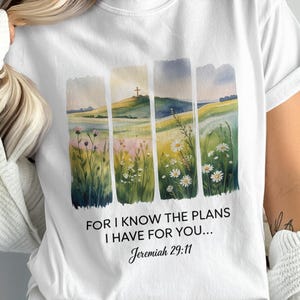 Jeremiah Png Cross Png Daisy Field Png Bible Verse Png Religious Sublimation Designs Christian Digital Download Faith Png