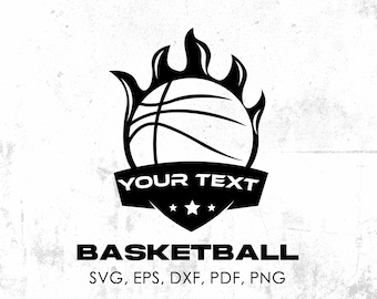 Basketball svg, Team Logo svg, Cricut Files, Silhouette Files, svg cut files, printable, pdf, png