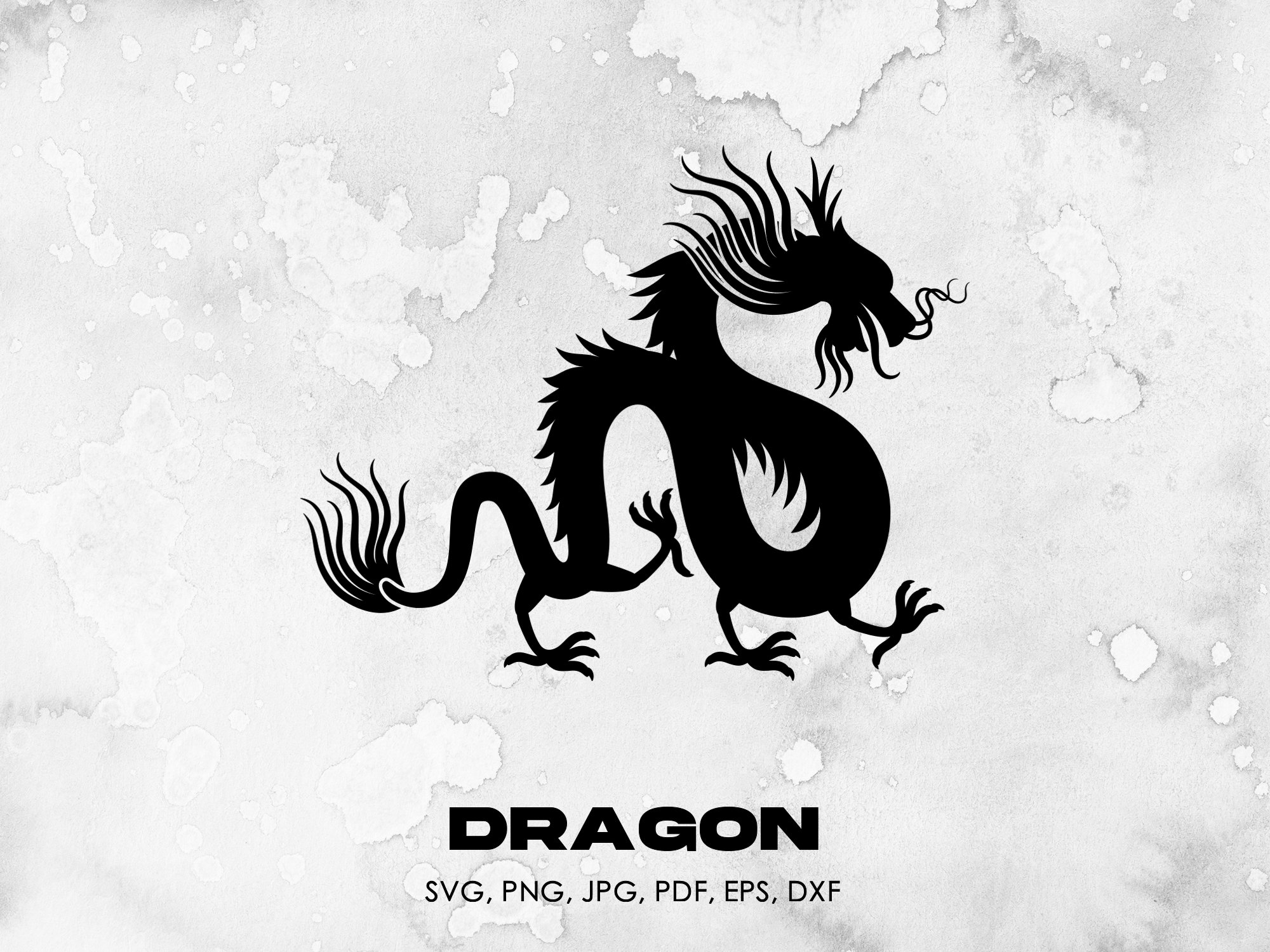 Dragon Svg, Chinese Zodiac Dragon, Png, Jpg, Pdf, Eps, Dxf