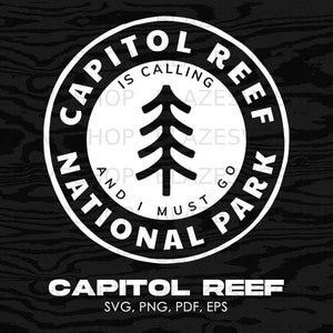 Capitol Reef National Park svg, Capitol Reef Utah svg, Capitol Reef png, Capitol Reef jpg, pdf, eps | clipart, graphic, souvenir
