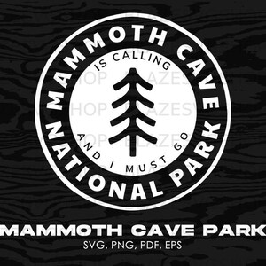 Mammoth Cave Park National Park svg, Mammoth Cave Park Kentucky svg, Mammoth Cave Park png, jpg, pdf, eps | clipart, graphic, souvenir