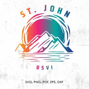 Saint John svg, Summer Vacation, Spring Break, Beach svg, png, eps, vector, instant download