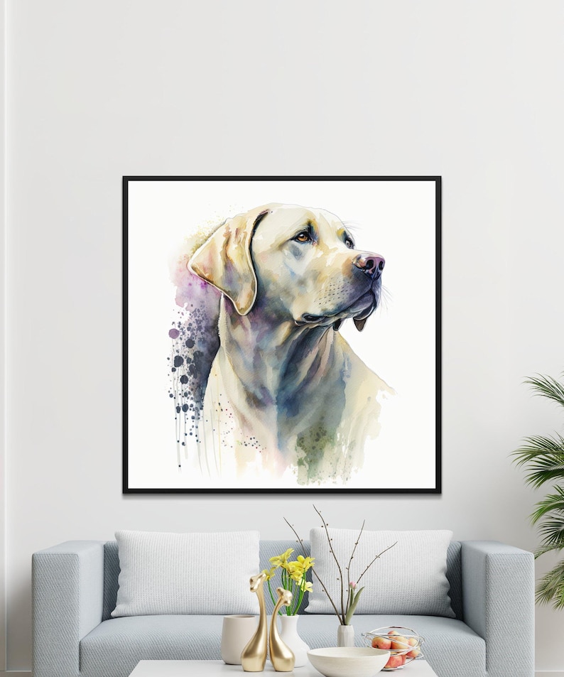Labrador Retriever Art Print, Labrador Retriever Dog Print, Labrador ...