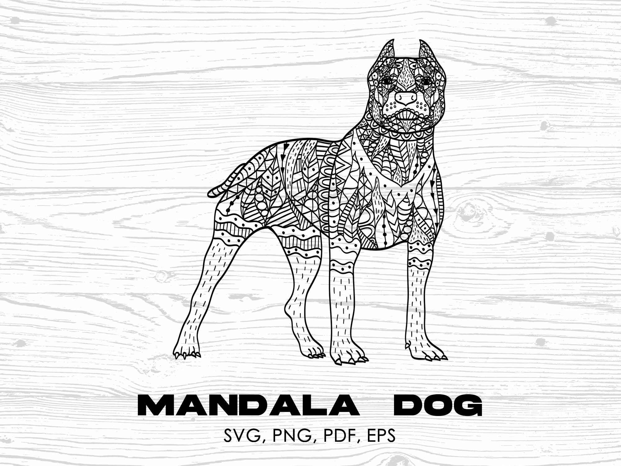 Mandala Dog, Mandala Dog Svg, Dog Svg, Dog Clipart, Animal Svg, Instant ...