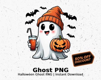 Cute Ghost png, Bougie Ghost png, Halloween png, Coffee png, Here for the Boos png, Sticker png, Decal png, Mug png, Pod or Dtf png