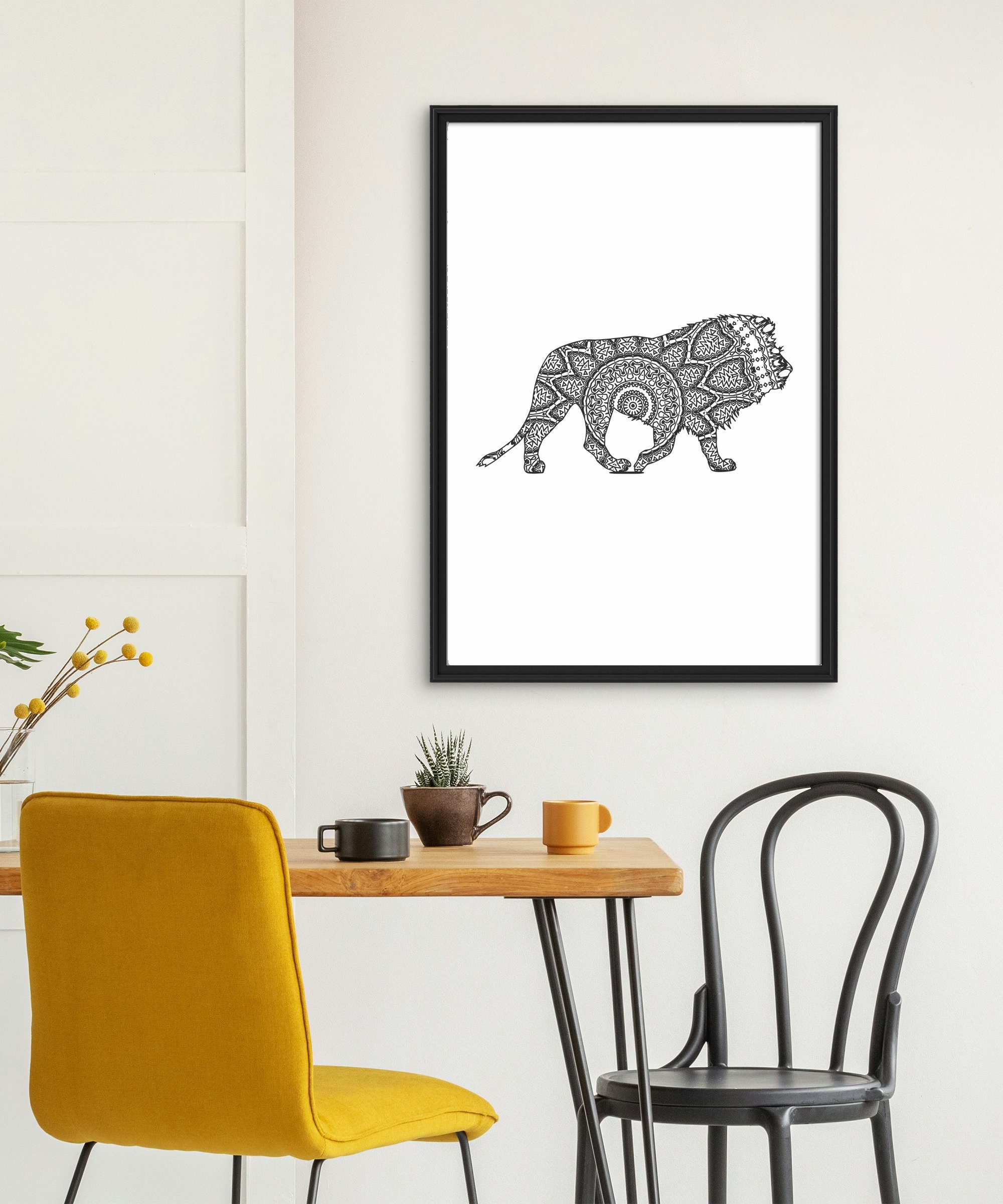 Mandala Lion Mandala Lion Svg Lion Svg Lion Clipart Animal - Etsy