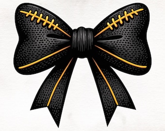 Football Bow png, Football Mom png, Football png, Game Day, Fall Football png, Coquette Football png, Football Season Png, Sports Bowtie png
