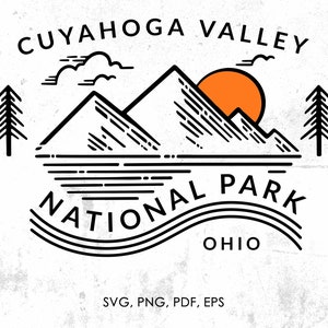 Cuyahoga Valley National Park svg, png, pdf, eps, jpg | clipart, graphic, instant download