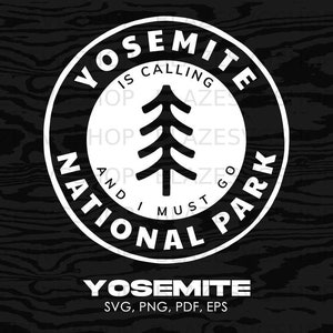 Yosemite National Park svg, Yosemite California svg, Yosemite png, Yosemite jpg, pdf, eps | clipart, graphic, souvenir