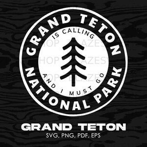 Grand Teton National Park svg, Grand Teton Wyoming svg, Grand Teton png, Grand Teton jpg, pdf, eps | clipart, graphic, souvenir