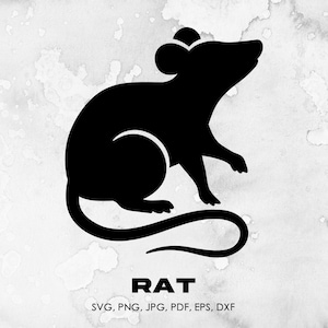 Rat svg, Chinese Zodiac Rat, png, jpg, pdf, eps, dxf | animal, clipart, instant download