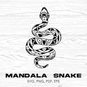 Mandala  Snake, Mandala  Snake svg, Snake svg, Snake clipart, animal svg, instant download