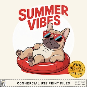 Summer Vibes Png, Dog On Float Png, Summer Dog Design, Funny Dog Shirt Print, Summer Sublimation Design, Beach Graphic Png