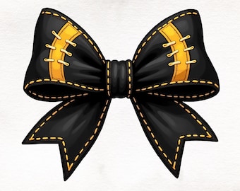 Football Bow png, Football Mom png, Football png, Game Day, Fall Football png, Coquette Football png, Football Season Png, Sports Bowtie png