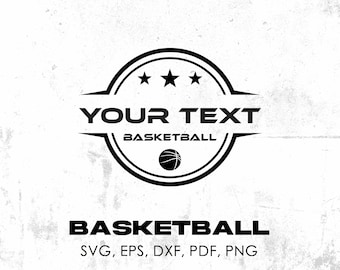Basketball svg, Team Logo svg, Cricut Files, Silhouette Files, svg cut files, printable, pdf, png