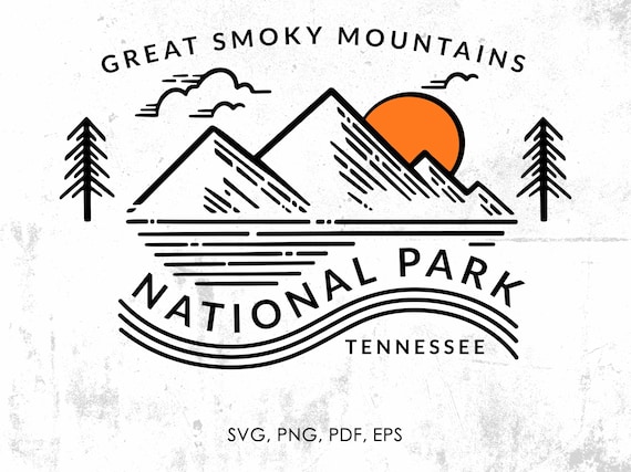 Great Smoky Mountains National Park Svg Png Pdf Eps Jpg - Etsy