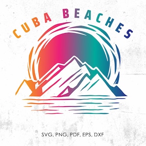 Cuba Beaches svg, Summer Vacation, Spring Break, Beach svg, png, eps, vector, instant download