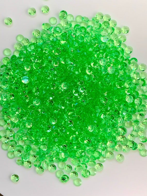 4,500ct OPAQUE Green Jelly Resin Rhinestones Bulk Wholesale Non