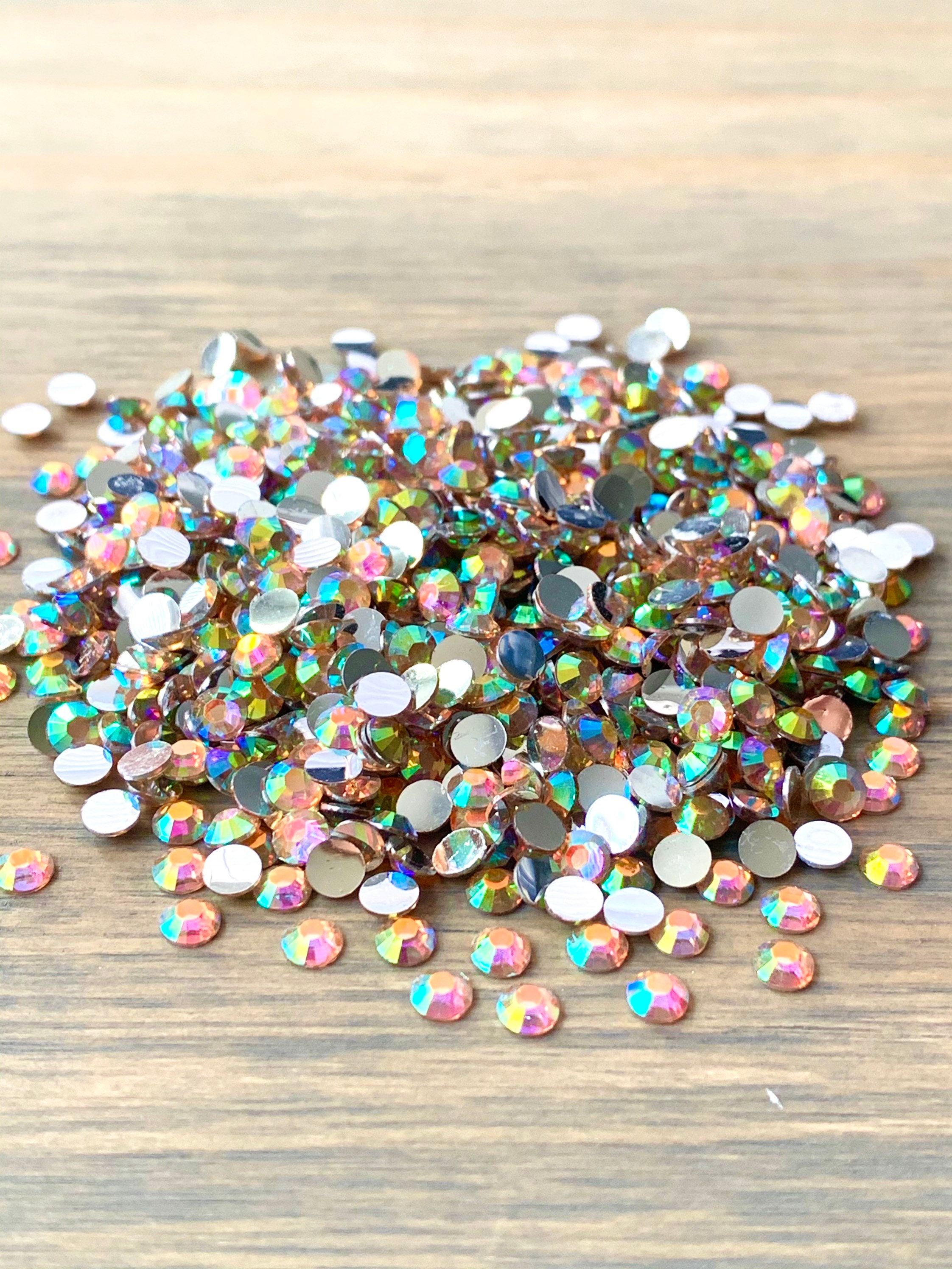 4,500ct OPAQUE Green Jelly Resin Rhinestones Bulk Wholesale Non Hotfix Non  AB Coated Flatback 3MM, 4MM, 5MM, Ships From USA 