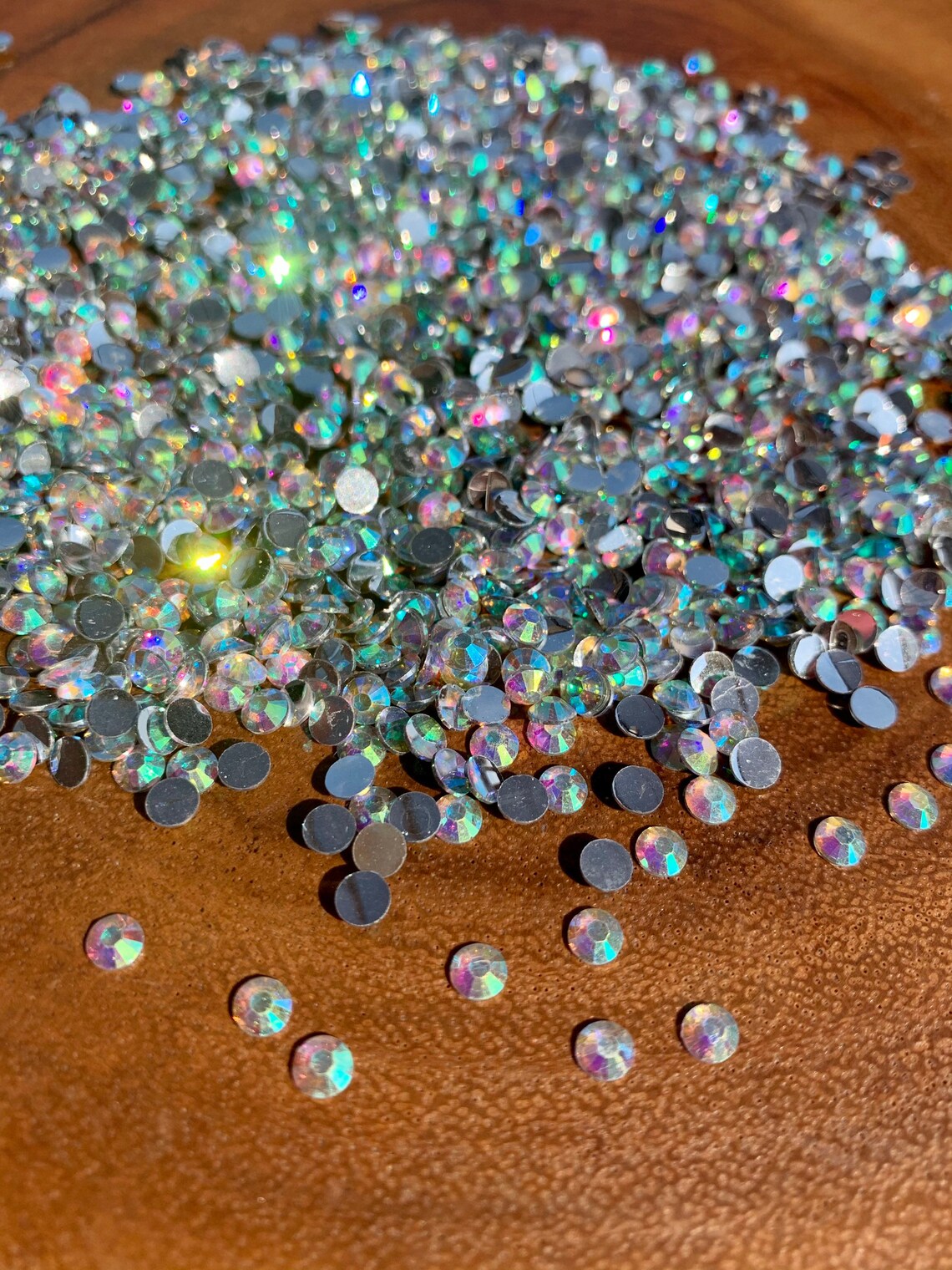 1500ct Crystal AB Rhinestones with Silver Back Non Hotfix Etsy