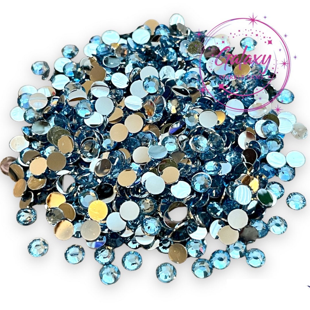 1.2MM Crystal AB Unfoiled Glass Micro Pixie Pointed Rhinestones For Nail  Art