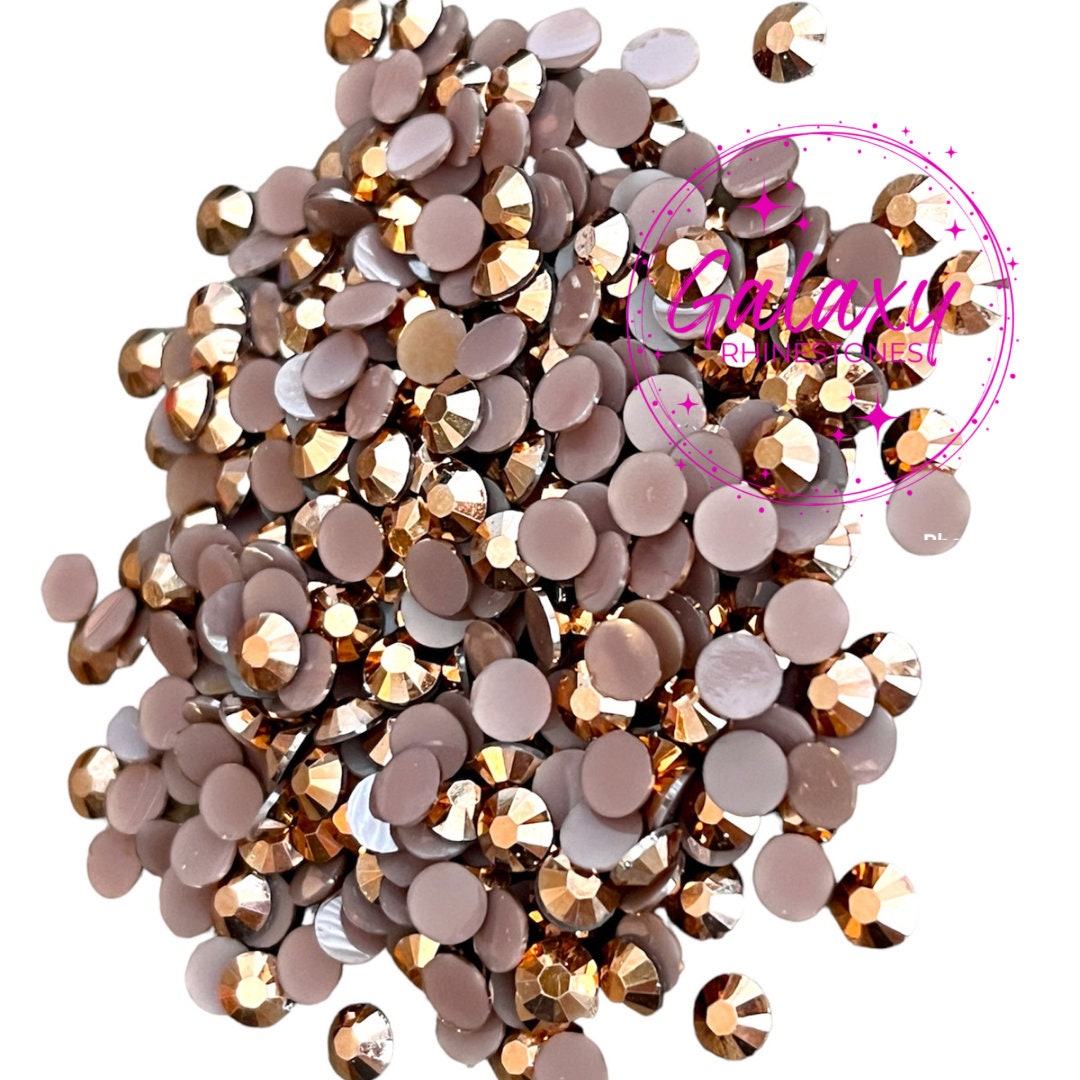 1,500ct Sweet Peach AB Rhinestones With Silver Back Non Hotfix