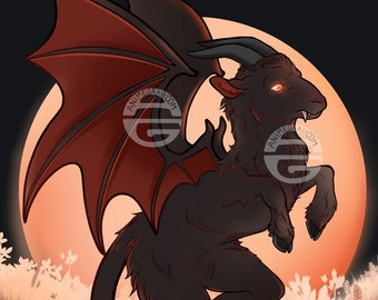 Jersey Devil Cryptid 11x17” art print