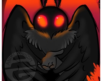 Mothman come with me 11x17” print