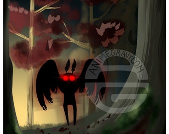 Mothman in the Woods 11x17" print