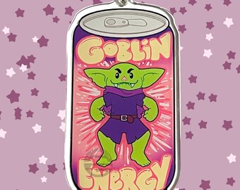 Goblin Energy dungeons and dragons 3.5” keychain epoxy finish