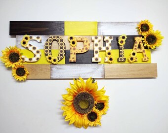 sunflower baby girl room