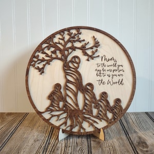 Perfect Christmas gift for mom, Grandma Tree with kids, personalized gift for mom, family tree sign, idea, personalized for Grandma,