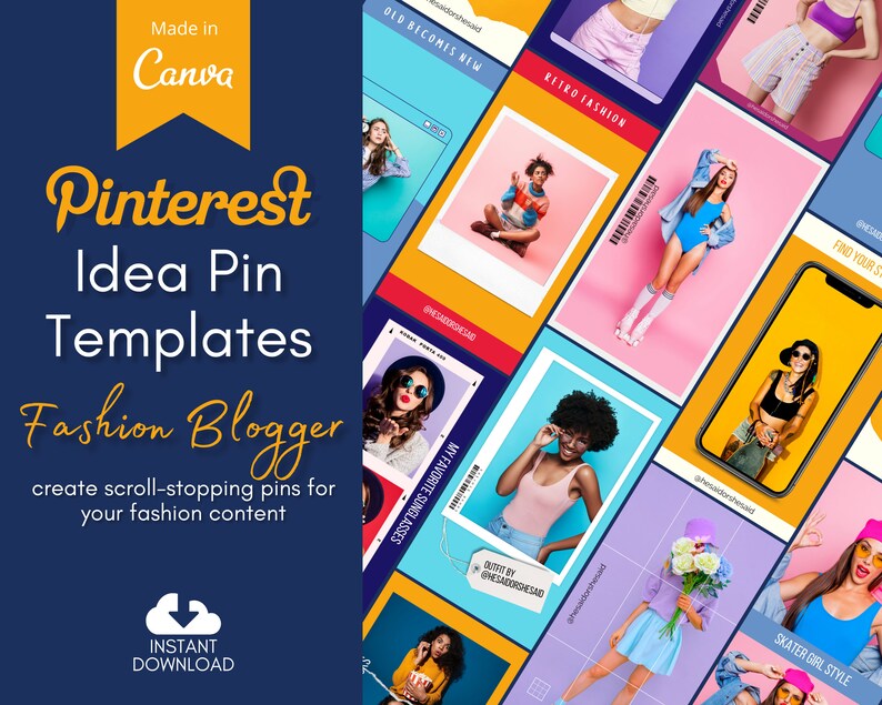 Pinterest Idea Pin Templates for Fashion Bloggers and Maximum image 1